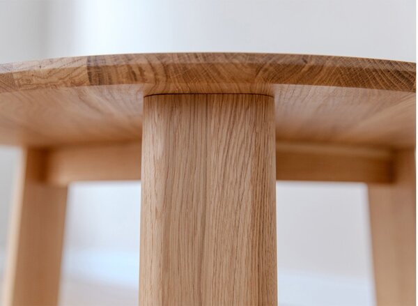 Măsuță lemn masiv rotundă Monte Ø61×39 cm
