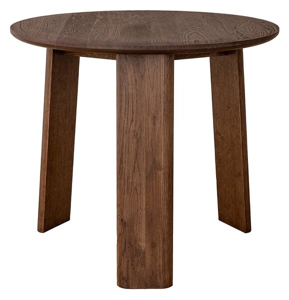 Măsuță lemn masiv nuc rotundă Monte finisaj Ø51×44 cm