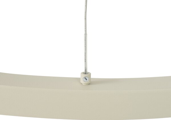 Lampă suspendată de design bej 60cm incl. LED cu 3 trepte de intensitate luminoasă - Girello