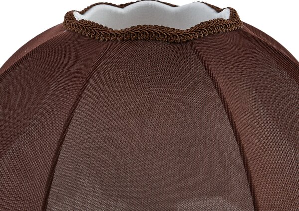 Abajur din material textil maro cu interior alb 45/15/21,5 - Heritage