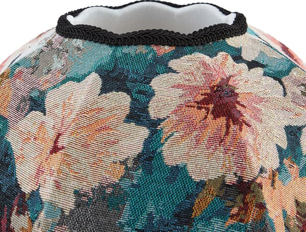 Abajur din material textil cu design floral și interior alb 45/15/21.5 - Heritage