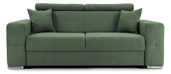 Canapea Fixă 2 locuri BELLAGIO, cu tetiere reglabile, 205x100x100 cm, Verde-Enjoy