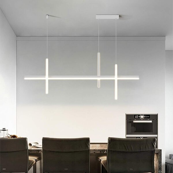 Candelabru Zenia LED cu 3 culori de lumină - Alb