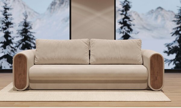 Canapea lemn masiv Lavoro Lemn Stejar, 250 × 107 × 70 cm