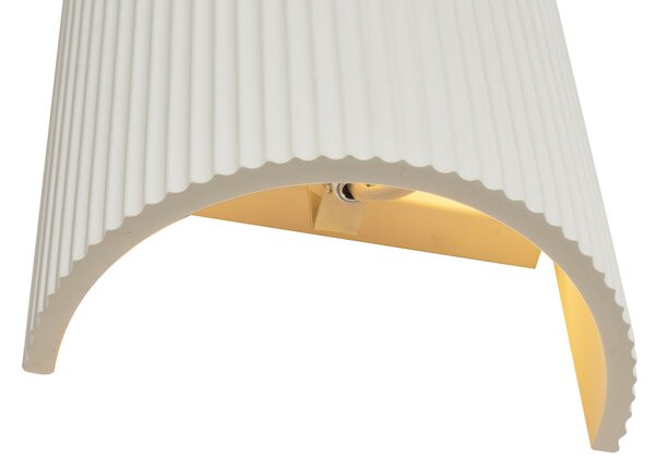 Lampă de perete scandinavă bej ovală - Plaster