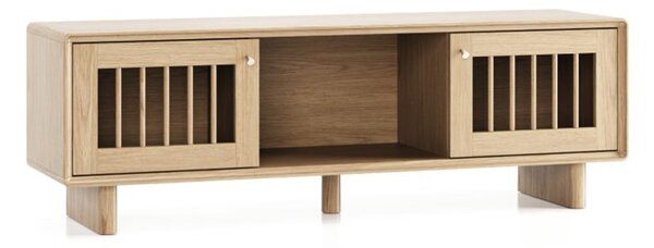 Comodă TV lemn masiv Cooper, 160 × 42,5 × 53 cm