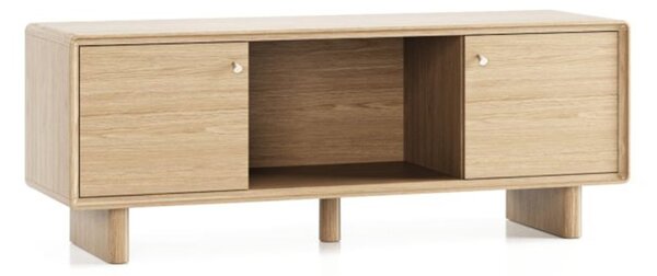 Comodă TV lemn masiv Cooper din, 140 × 42,5 × 53 cm