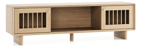 Comodă TV lemn masiv Cooper, 180 × 42,5 × 53 cm