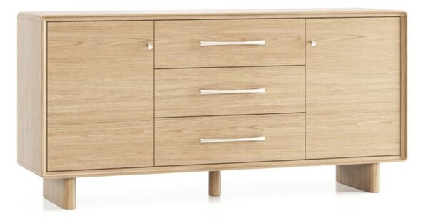Comodă lemn masiv Cooper, 160 × 42,5 × 78 cm