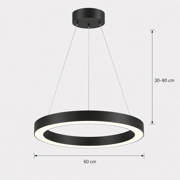 Lustră LED Estia – Neagră