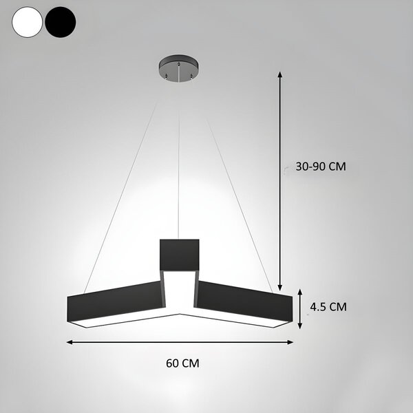 Lustră LED Kalia – Neagră