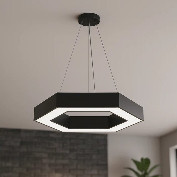Lustră LED Elara – Neagră