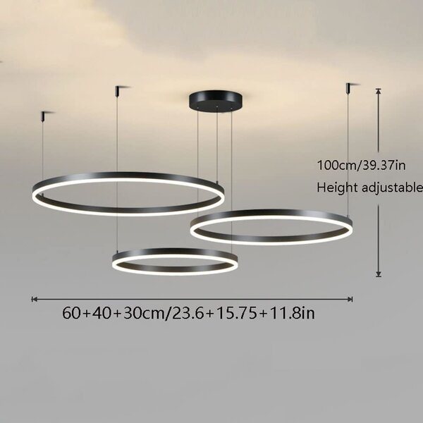 Lustră LED Astrelia – 3 culori de lumină