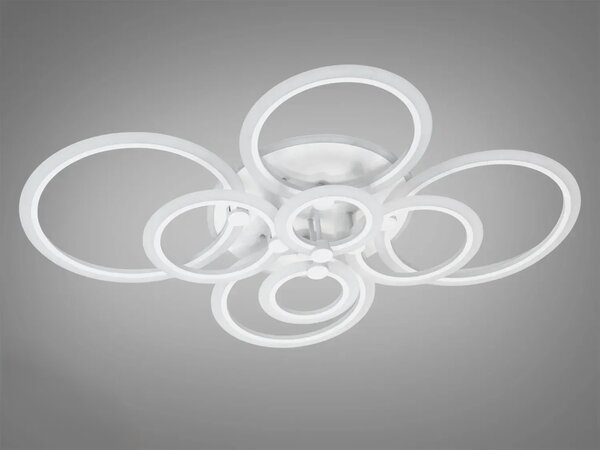 Lustră LED Anastelia – Albă, 3 culori de lumină