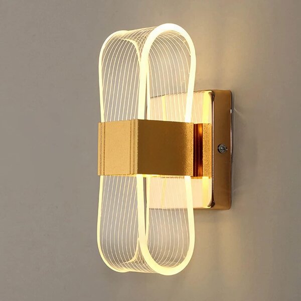 Lampă LED de perete Ornelia – Aurie