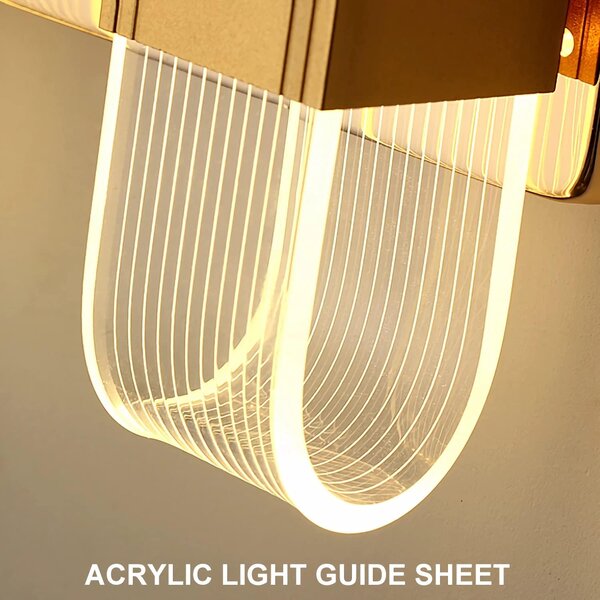 Lampă LED de perete Ornelia – Aurie