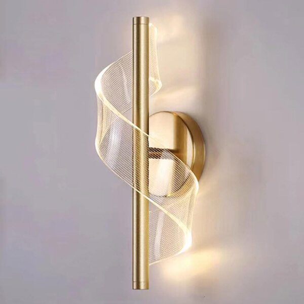 Lampă LED de perete Lucelia – Aurie