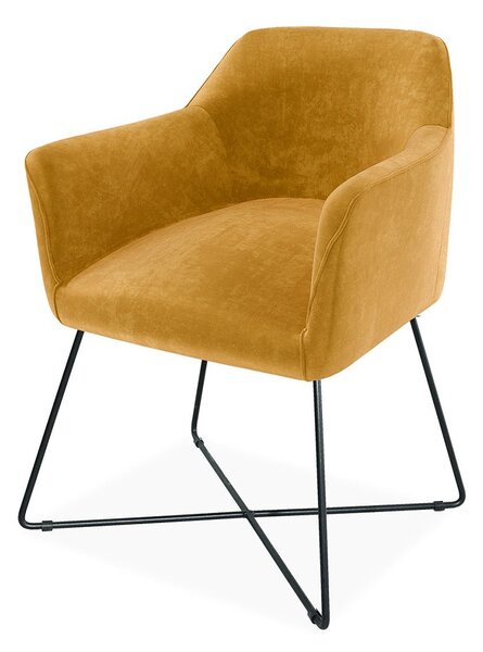 Scaun lemn masiv SCARLET cu bază fixă, 62 × 83 × 61 cm