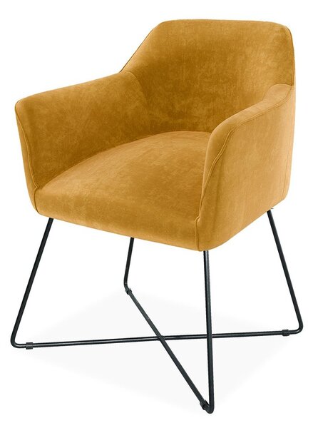 Scaun lemn masiv SCARLET cu bază fixă, 62 × 83 × 61 cm