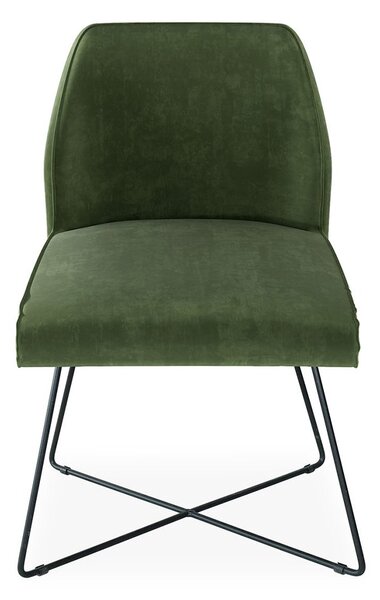 Scaun lemn masiv LOFT cu bază metalică, 56 × 83 × 63 cm