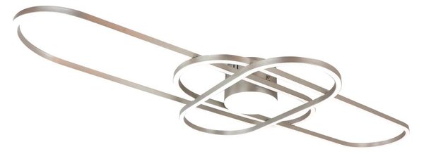Brilagi - plafonieră LED dimabilă APOLLO LED/58W/230V 43,2x101,2 cm crom + telecomandă