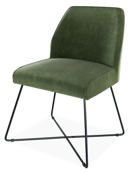 Scaun lemn masiv LOFT cu bază metalică, 56 × 83 × 63 cm