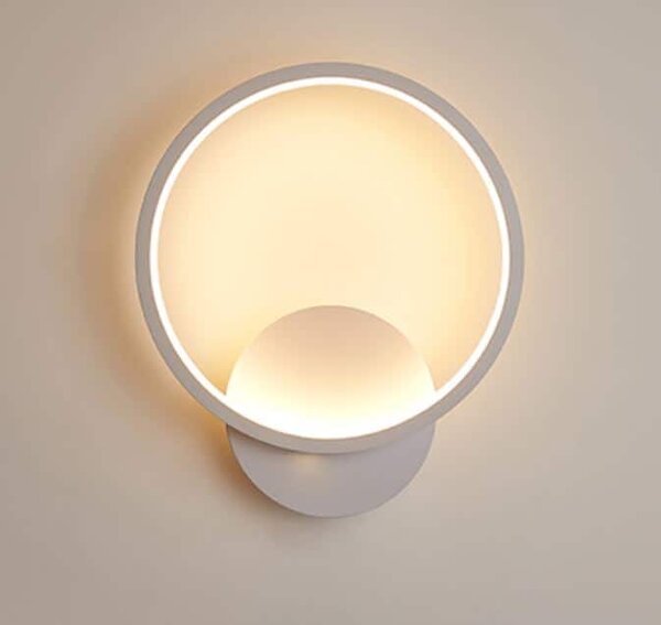 Lampă LED de perete Luna – Albă