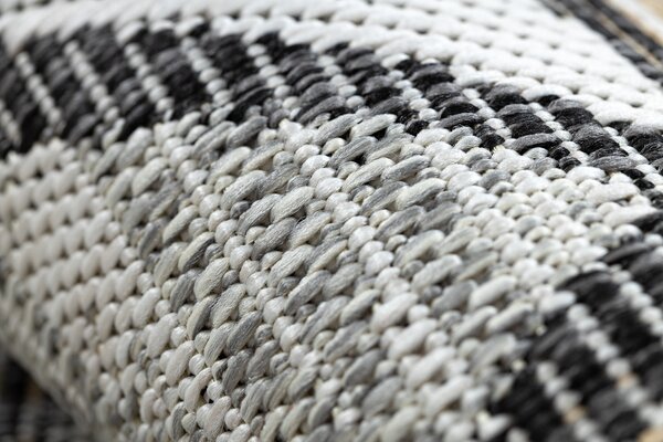 Covor SISAL COOPER Mozaic 22208 ecru / negru