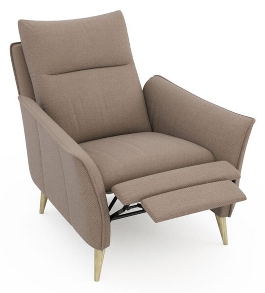 Fotoliu lemn masiv INES cu recliner, 84 × 111 × 89 cm