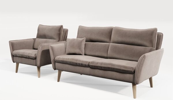 Fotoliu lemn masiv INES cu recliner, 84 × 111 × 89 cm