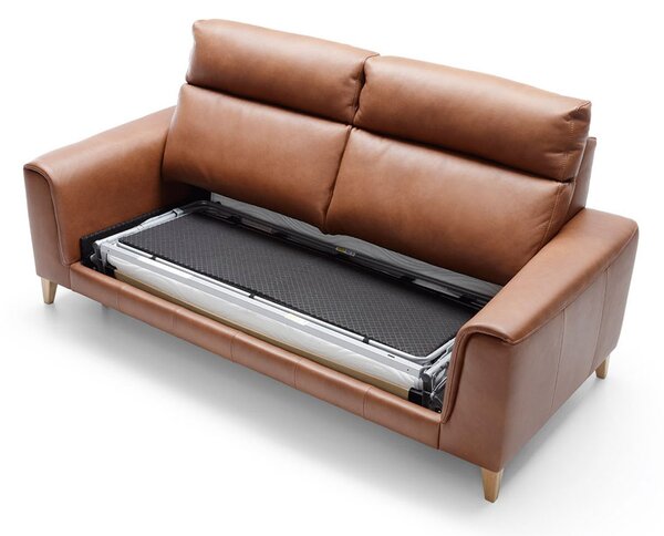 Canapea lemn masiv LEGATO, 203 × 103 × 101 cm
