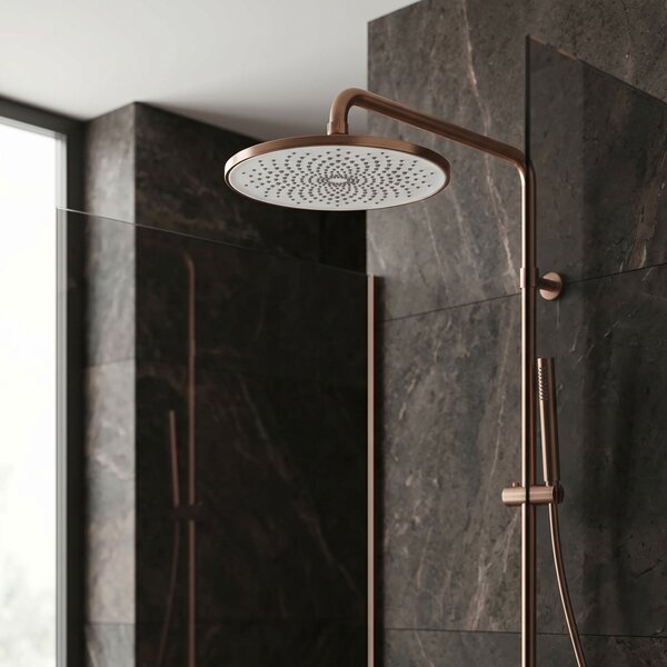 Cap de duș rotund REA JS-021BRG Brush Copper
