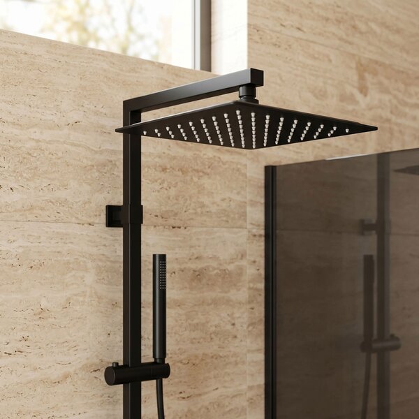 Pălărie de duș pătrată REA JS-P015B 25cm Black