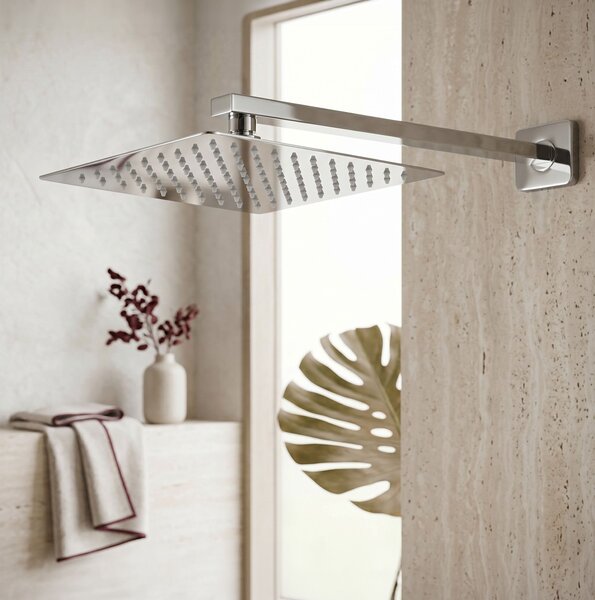 Braț de duș pătrat REA JS-9022 40cm Chrome