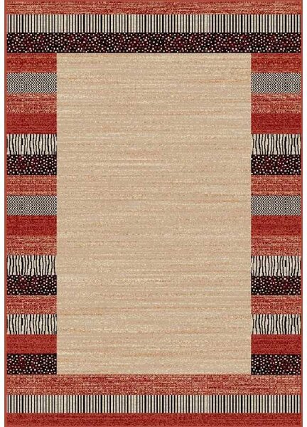 Covor Clasic Lotos 1591 Crem/Rosu Selectează mărime: 150 X 230