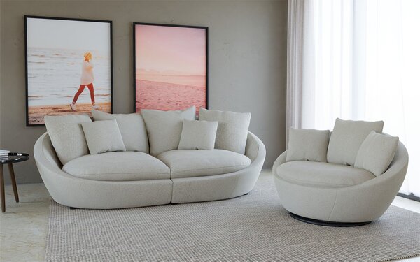 Canapea lemn masiv Maui, 280 × 87 × 131 cm