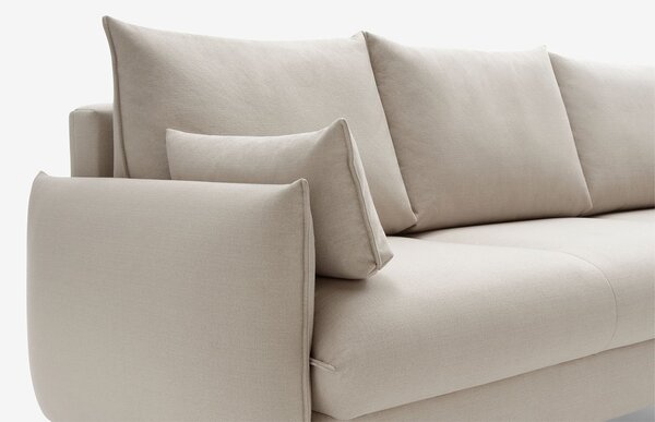 Canapea lemn masiv Nesto, 225 × 97 × 100 cm