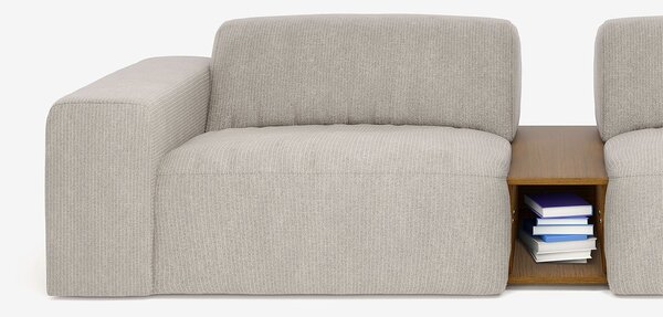 Canapea lemn masiv Tommy, 293 × 69 × 107 cm