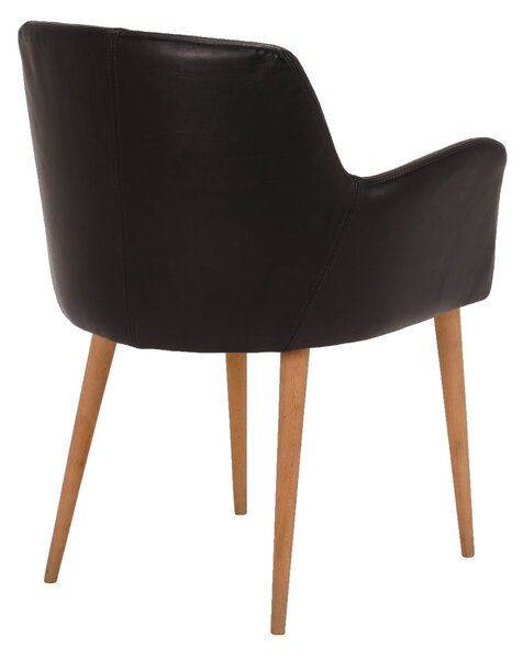 Scaun din piele Koral DarkBrown
