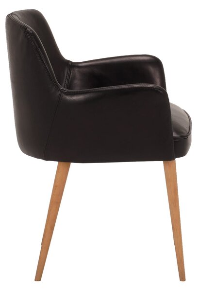 Scaun din piele Koral DarkBrown