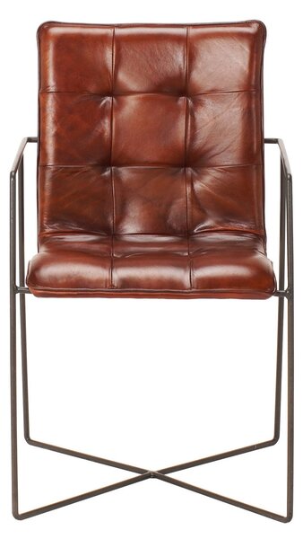 Scaun din piele Nomad Mesh spider DarkBrown