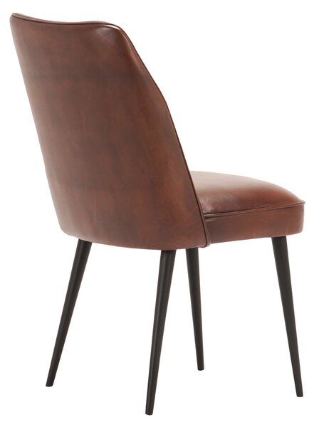 Scaun din piele Karlo DarkBrown