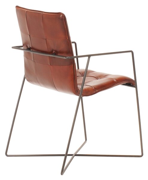 Scaun din piele Nomad Mesh spider DarkBrown