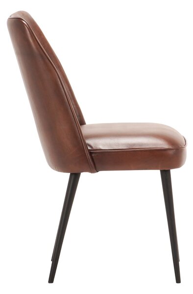 Scaun din piele Karlo DarkBrown