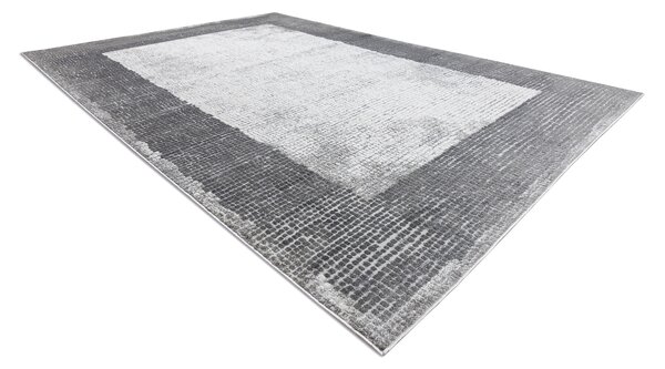 Covor NOBLE modern 9730 65 Cadru vintage - structural două niveluri cremă / gri