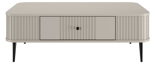Măsuță de cafea Vesper 103x60 cm cu sertar - casmir / picioare negre