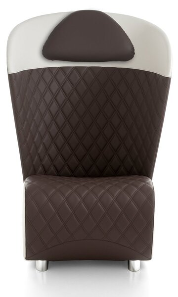 Koccola lemn masiv Top – Fotoliu cu spatar inalt si design geometric
