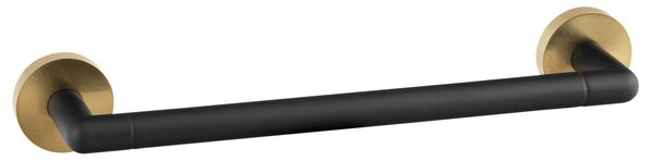 Sapho Sapho, suport pentru prosoape LARISSA 300mm, negru/auriu mat, WS009BG