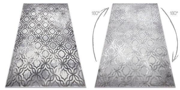 Covor NOBLE modern 1532 45 Vintage, marocani trellis - structural două niveluri gri
