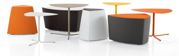 Masă lemn masiv Kensho – top rotund triunghiular